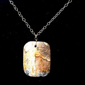 18inch Necklace of 18 kt Gold over Sterling Silver